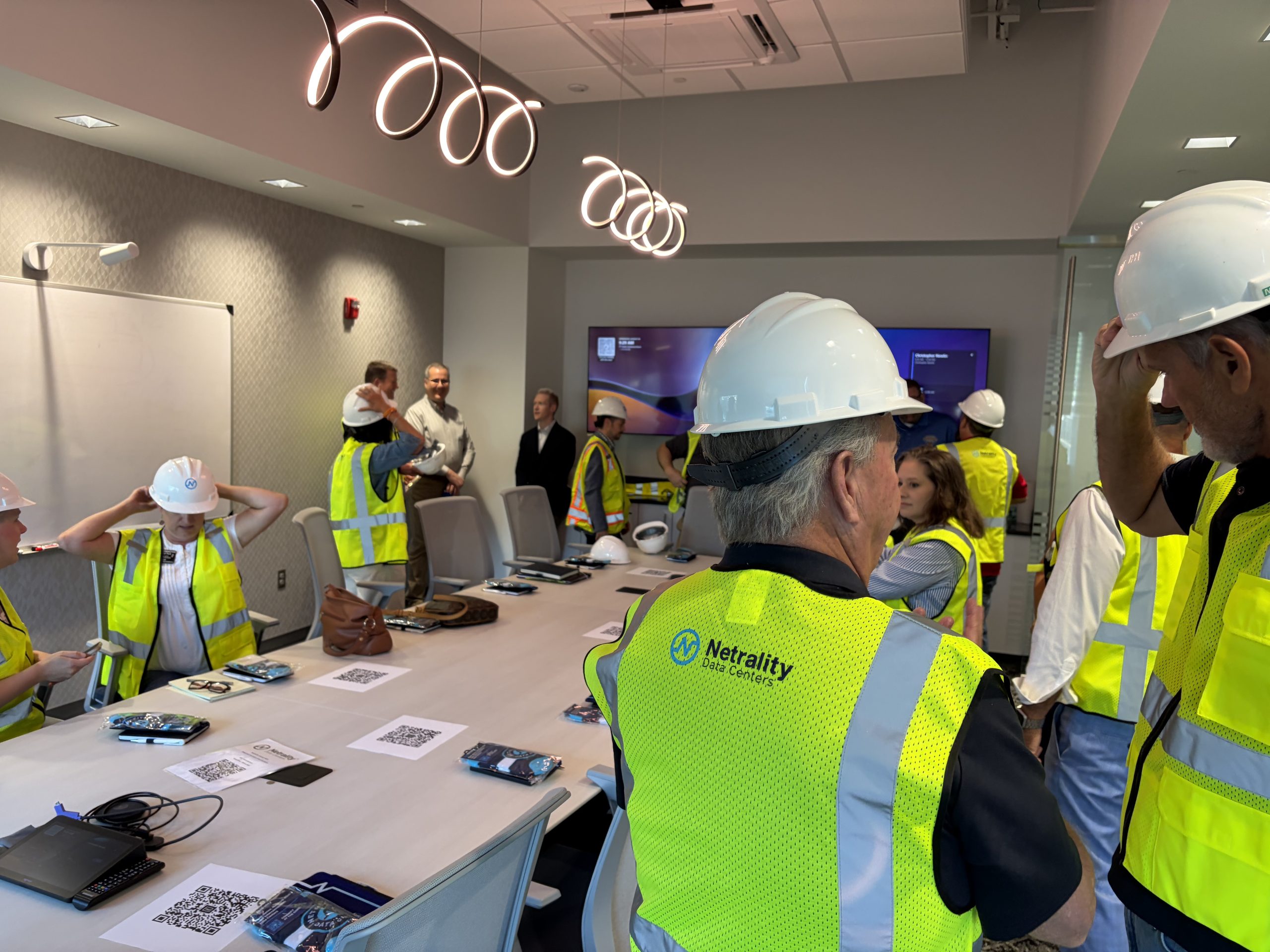 Kansas legislators touring the Netrality Data Centers facility